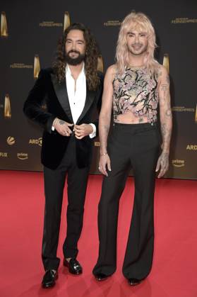 Tom Kaulitz und Bill Kaulitz bei der Verleihung des Deutschen Fernsehpreises 2024 in den MMC Studios. Köln, 25.09.2024
