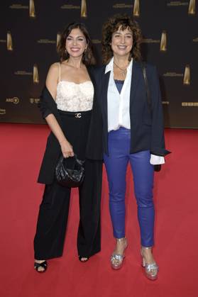 Anna Angelina Wolfers und Isabel Varell bei der Verleihung des Deutschen Fernsehpreises 2024 in den MMC Studios. Köln, 25.09.2024