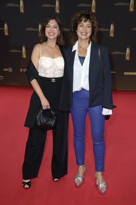 Anna Angelina Wolfers und Isabel Varell bei der Verleihung des Deutschen Fernsehpreises 2024 in den MMC Studios. Köln, 25.09.2024