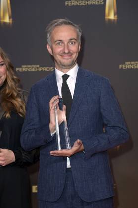 Jan Böhmermann bei der Verleihung des Deutschen Fernsehpreises 2024 in den MMC Studios. Köln, 25.09.2024
