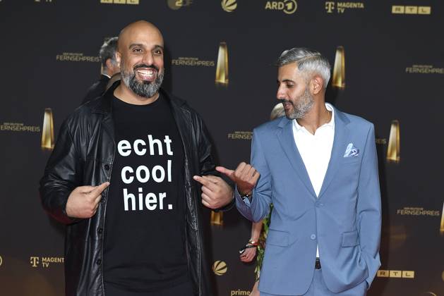 Abdelkarim Zemhoute und Michael Abdullahi bei der Verleihung vom Deutschen Fernsehpreis am 25.09.2024 in Koeln Deutscher Fernsehpreis Verleihung 2024 in Koeln