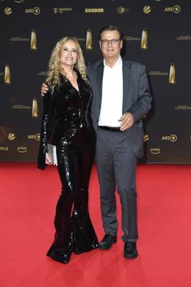 Katja Burkard und Hans Mahr bei der Verleihung vom Deutschen Fernsehpreis am 25.09.2024 in Koeln Deutscher Fernsehpreis Verleihung 2024 in Koeln