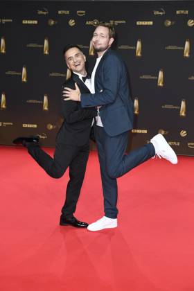 Oezcan Cosar und Bastian Bielendorfer bei der Verleihung vom Deutschen Fernsehpreis am 25.09.2024 in Koeln Deutscher Fernsehpreis Verleihung 2024 in Koeln