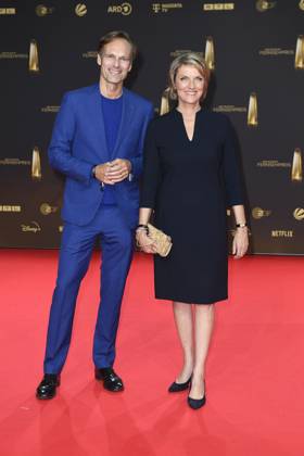 Wulf Schmiese und Marietta Slomka bei der Verleihung vom Deutschen Fernsehpreis am 25.09.2024 in Koeln Deutscher Fernsehpreis Verleihung 2024 in Koeln