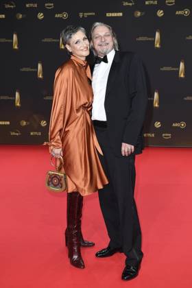 Stefan Juergens und Boriana Rosenmueller bei der Verleihung vom Deutschen Fernsehpreis am 25.09.2024 in Koeln Deutscher Fernsehpreis Verleihung 2024 in Koeln