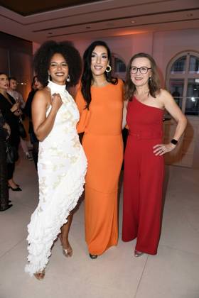RECORD DATE NOT STATED BRIGITTE AWARD 2024 Aminata Belli, Tijen Onaran und Sigrid Evelyn Nikutta beim BRIGITTE AWARD 2024 in der Bertelsmann Hauptstadtrepräsentanz in Berlin. Copyright: xEventpressxBerndtx