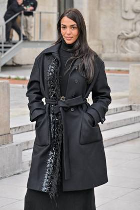 PFW Elie Saab Outside Arrivals Guest arriving at the Elie Saab show during Paris Fashion Week in Paris, France on September 28, 2024. Photo by Julien Reynaud APS-Medias ABACAPRESS.COM Paris France Copyright: xReynaudxJulien APS-Medias ABACAx