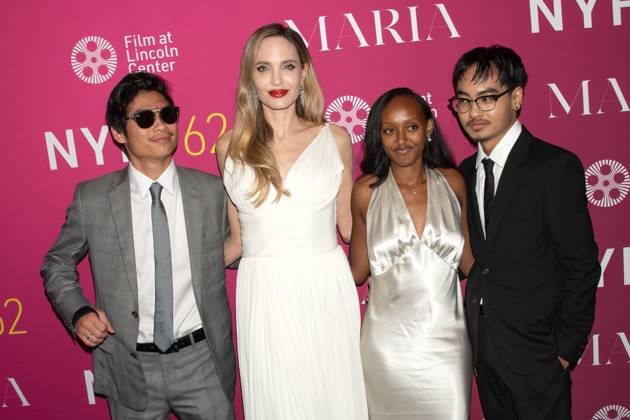Maria Premiere - 62nd New York Film Festival Featuring: Pax Thien Jolie-Pitt, Angelina Jolie, Zahara Marley Jolie and Maddox Chivan Jolie-Pitt Where: New York, New York, United States When: 29 Sep 2024 Credit: Janet Mayer INSTARimages.com EDITORIAL USE ONLY. NOT FOR USE BY NEWSPAPERS BASED IN THE UK. Copyright: xx instar54181966