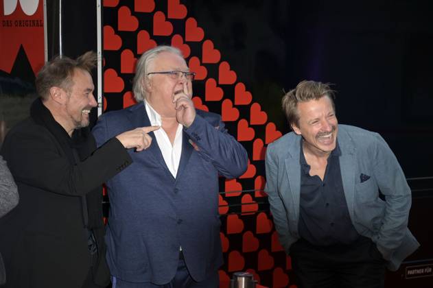 Thomas Arnold, Bernd Stegemann und Max von Pufendorf bei der 25. Verleihung der First Steps Awards 2024 im Theater des Westens. Berlin, 30.09.2024