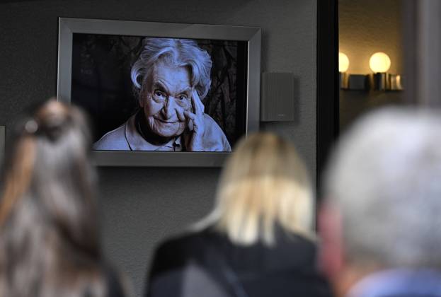 Bilder des Jahres 2024, News 10 Oktober News Themen der Woche KW41 News Bilder des Tages Funeral of Jaroslava Sklenickova, last woman from Lidice village that the Nazis razed to the ground during World War II, took place in Prague, Czech Republic, on October 9, 2024. (CTKxPhoto KaterinaxSulova) CTKPhotoP2024100905469  CTKPhotoP2024100905469