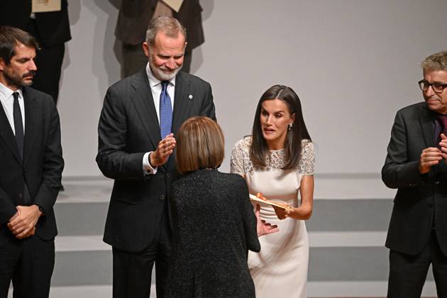 Presentation of the National Culture Awards 2022 and 2023 The King Felipe and Queen Letizia preside over the presentation of the National Culture Awards 2022 and 2023 at the National Museum of Art Reina Sofia, on October 10, 2024, in Madrid Spain These awards express the recognition of society for the contribution to the enrichment of the Cultural Heritage of Spain PREMIOS GENTE José Madrid Madrid Madrid Spain  Copyright: xJosÃ xOlivax 6269185