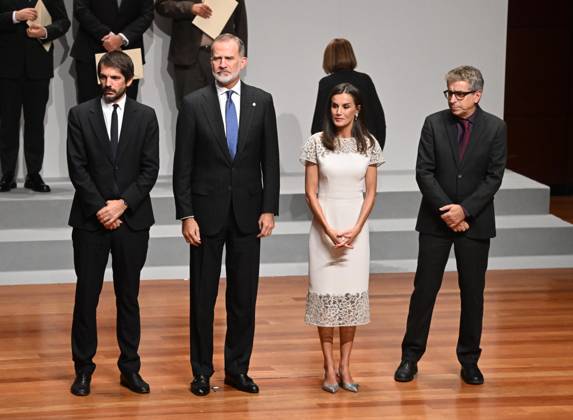 Presentation of the National Culture Awards 2022 and 2023 The King Felipe and Queen Letizia preside over the presentation of the National Culture Awards 2022 and 2023 at the National Museum of Art Reina Sofia, accompanied by the Minister of Culture, Ernest Urtasun, on October 10, 2024, in Madrid Spain These awards express the recognition of society for the contribution to the enrichment of the Cultural Heritage of Spain PREMIOS GENTE José Madrid Madrid Madrid Spain  Copyright: xJosÃ xOlivax 6269202