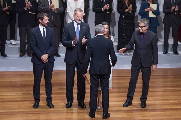 10-10-2024 Madrid Queen Letizia and King Felipe attend the award ceremony of the 2022 and 2023 national culture awards at the Museo Nacional de Arte in Madrid. No Spain Â  Copyright: xPPEx