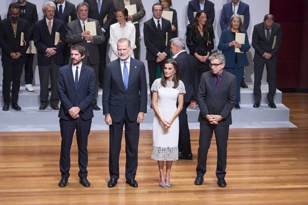 10-10-2024 Madrid Queen Letizia and King Felipe attend the award ceremony of the 2022 and 2023 national culture awards at the Museo Nacional de Arte in Madrid. No Spain Â  Copyright: xPPEx