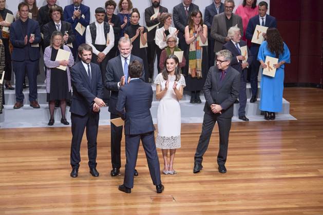 10-10-2024 Madrid Queen Letizia and King Felipe attend the award ceremony of the 2022 and 2023 national culture awards at the Museo Nacional de Arte in Madrid. No Spain Â  Copyright: xPPEx