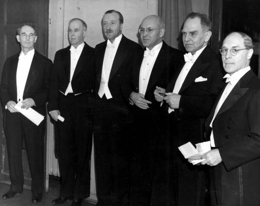 1946 12 Without caption Nobel Prize in Physics, Chemistry, Physiology or Medicine and in Literature 1946 persons Herman Hesse Hermann J Muller J H Northrop James B Sumner Percy W Bridgman Wendell S Stanley sites SWEDEN USA SCHWITZ Sweden sp sw x5600x  Copyright: xXxXxXx NOBEL PRIZE WINNER 1946
