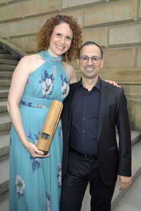 Shirley Brill und Jonathan Aner bei der Verleihung des Opus Klassik 2024 im Konzerthaus am Gendarmenmarkt. Berlin, 13.10.2024