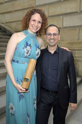 Shirley Brill und Jonathan Aner bei der Verleihung des Opus Klassik 2024 im Konzerthaus am Gendarmenmarkt. Berlin, 13.10.2024