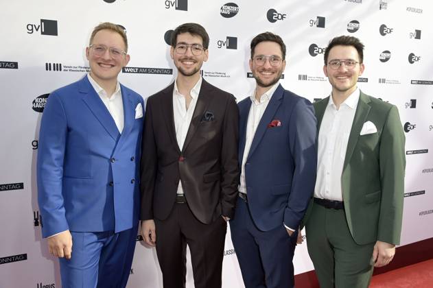 Hanke Brothers bei der Verleihung des Opus Klassik 2024 im Konzerthaus am Gendarmenmarkt. Berlin, 13.10.2024