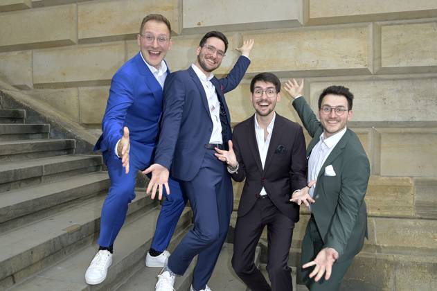 Hanke Brothers bei der Verleihung des Opus Klassik 2024 im Konzerthaus am Gendarmenmarkt. Berlin, 13.10.2024