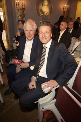Lutz von Pufendorf und Maximilian von Pufendorf bei der Verleihung des Opus Klassik 2024 im Konzerthaus am Gendarmenmarkt. Berlin, 13.10.2024