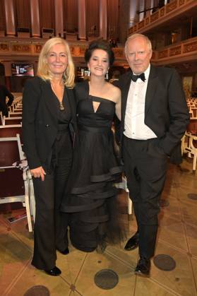Judith Milberg, Anna Prohaska und Axel Milberg bei der Verleihung des Opus Klassik 2024 im Konzerthaus am Gendarmenmarkt. Berlin, 13.10.2024
