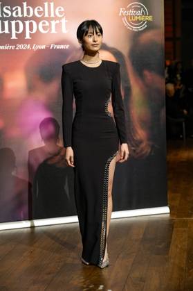 Bella Kim attends the Lumière Festival 2024 award ceremony in Lyon on 10 18 2024 Photo Sandrine Thesillat Panoramic PEOPLE Price Lumiere Festival Lumiere 2024 Lyon 10 18 2024 SandrineThesillat Panoramic 
