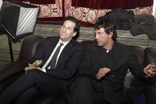 David Hadda und Aaron Altaras bei der 35. Verleihung des Hessischen Film- und Kinopreises 2024 in der Alten Oper. Frankfurt am Main, 18.10.2024