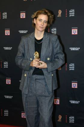 Pia Strietmann bei der 35. Verleihung des Hessischen Film- und Kinopreises 2024 in der Alten Oper. Frankfurt am Main, 18.10.2024