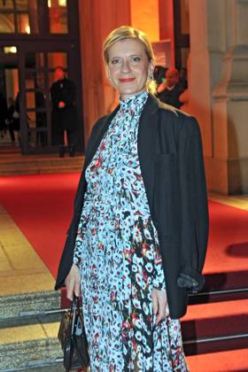 Hessischer Film- und Kinopreis 2024. Caroline Peters anläßlich der Verleihung des Hessischen Film- und Kinopreises am 18.10.2024 in der Alten Oper, Frankfurt Main. 20241018MWI010734