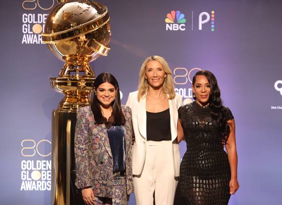 80th Annual Golden Globe Awards Nominations 12 December 2022 -Beverly Hills, California - Helen Hoehne, Mayan Lopez, Selenis Leyva. 80th Annual Golden Globe Awards Nominations held at The Beverly Hilton in Beverly Hills. Photo Credit: AdMedia Beverly Hills CA United States EDITORIAL USE ONLY Copyright: xx FSx admphotostwo815615