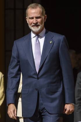 Spanish King Felipe VI gives a speech after receiving the Honour Distintion of the Latinamerican Awards of the Golden Tower during an act held in Seville, Spain 21 October 2024. Spanish King Felipe VI receives the Honour Distintion of the Latinamerican Awards of the Golden Tower !ACHTUNG: NUR REDAKTIONELLE NUTZUNG!  Copyright: xRaulxCarox GRAFAND4013 20241021-55015001436_1