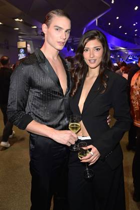 Armin Rausch und Grace Zakhour bei der Verleihung vom Blauer Panther - TV & Streaming Award 2024 in der BMW Welt. München, 23.10.2024