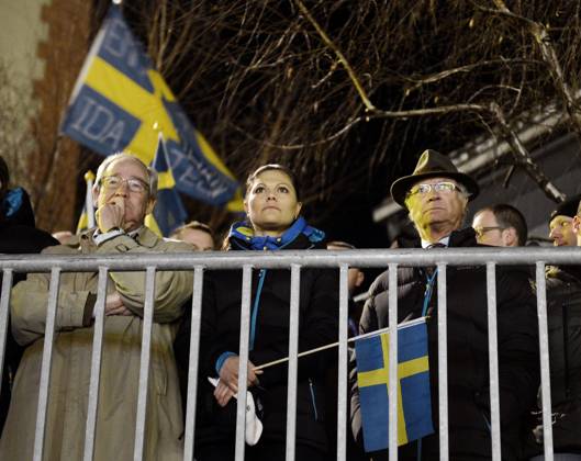 Kronprinsessan Victoria och kung Carl XVI Gustaf pa Skid-VM i Val di Fiemme 2013-02-27 (c) BARDELL ANDREAS Aftonbladet IBL Bildbyra * * * EXPRESSEN OUT * * * AFTONBLADET 2916 kungahus Sverige x2512x Copyright: xAndreasxBardell Aftonbladet TTx
