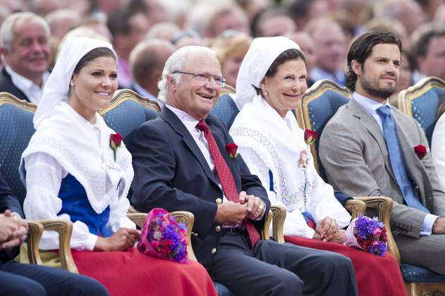 kronprinsessan Victoria, kung Carl XVI Gustaf, drottning Silvia och prins Carl Philip Victoriadagen i Borgholm, Öland 2013-07-14 (c) WIXTRÖM PETER Aftonbladet IBL Bildbyra * * * EXPRESSEN OUT * * * AFTONBLADET 85326 kungahus Sverige x2512x Copyright: xPeterxWixtröm Aftonbladet TTx
