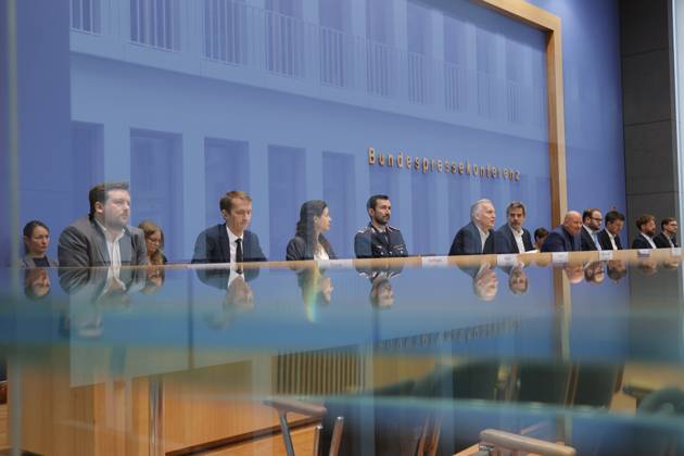 Deutschland, Berlin, Bundespressekonferenz, Thema: Regierungspressekonferenz