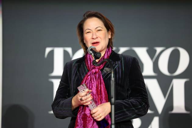 Tokyo International Film Festival, Preisverleihung Emine Yildirim, November 06, 2024 - Emine Yildirim, speak after winning Asian Future Best Film Award for the film Apollon by Day Athena by Night during the 37th Tokyo International Film Festival. award ceremony, in Tokyo, Japan on November 06, 2024.  , aflo_272503866.jpg,