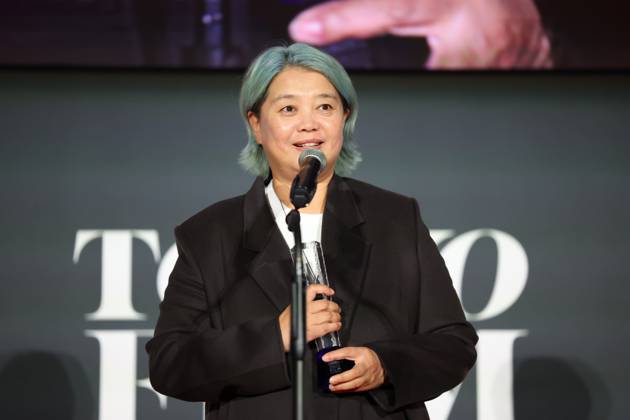 Tokyo International Film Festival, Preisverleihung Yang Lina, November 06, 2024 - Yang Lina, speak after winning Audience Award for the film Big World during the 37th Tokyo International Film Festival. award ceremony, in Tokyo, Japan on November 06, 2024.  , aflo_272504237.jpg,