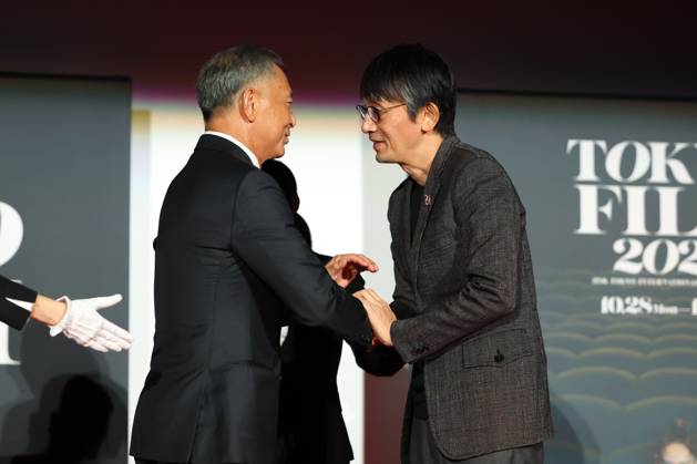Tokyo International Film Festival, Preisverleihung Johnnie To, Daihachi Yoshida, November 06, 2024 - Daihachi Yoshida speak after winning Award for Best Director for the film Teki Cometh during the 37th Tokyo International Film Festival. award ceremony, in Tokyo, Japan on November 06, 2024.  , aflo_272505378.jpg,