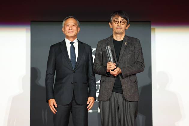 Tokyo International Film Festival, Preisverleihung Johnnie To, Daihachi Yoshida, November 06, 2024 - Daihachi Yoshida speak after winning Award for Best Director for the film Teki Cometh during the 37th Tokyo International Film Festival. award ceremony, in Tokyo, Japan on November 06, 2024.  , aflo_272505380.jpg,