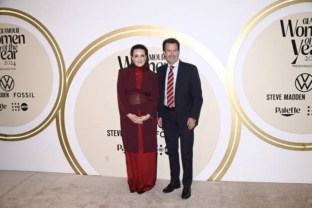 November 13, 2024, Mexico City, Ciudad de Mexico, Mexico: Farah Slim, Fernando Landeros attend the red carpet for Glamour Women of The Year 2024 at Mexico City Four Season Hotel. on November 13, 2024 in Mexico City, Mexico. Mexico City Mexico - ZUMAe321 20241113_zea_e321_026 Copyright: xCarlosxTischler xEyepixxGroupx