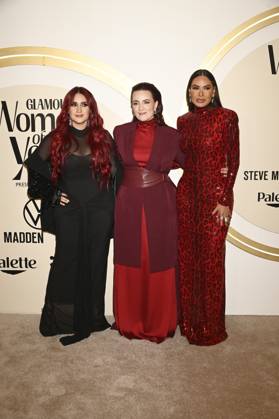 November 13, 2024, Mexico City, Ciudad de Mexico, Mexico: (L-R) Dulce Maria Espinosa, Farah Slim, Galilea Montijo attend the red carpet for Glamour Women of The Year 2024 at Mexico City Four Season Hotel. on November 13, 2024 in Mexico City, Mexico. Mexico City Mexico - ZUMAe321 20241113_zea_e321_243 Copyright: xCarlosxTischler xEyepixxGroupx