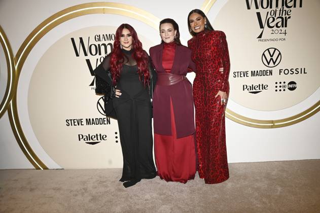 November 13, 2024, Mexico City, Ciudad de Mexico, Mexico: (L-R) Dulce Maria Espinosa, Farah Slim, Galilea Montijo attend the red carpet for Glamour Women of The Year 2024 at Mexico City Four Season Hotel. on November 13, 2024 in Mexico City, Mexico. Mexico City Mexico - ZUMAe321 20241113_zea_e321_105 Copyright: xCarlosxTischler xEyepixxGroupx