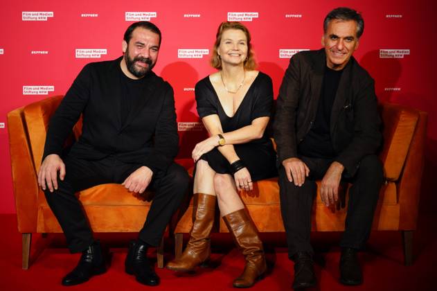 Sahin Eryilmaz, Annette Frier und Johannes Wünsche bei der 34. Verleihung der Kinoprogrammpreise NRW der Film- und Medienstiftung NRW in der olkenburg. Köln, 13.11.2024