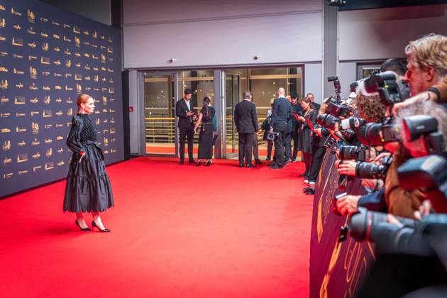 30. Verleihung der Goldenen Henne in Leipzig. Der MDR (Mitteldeutsche Rundfunk) produziert in Zusammenarbeit mit Super Illu den größten Publikumspreis in Ostddeutschland. Hier die deutsche Schauspielerin Karoline Herfurth) Goldene Henne 2024