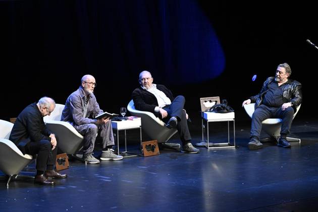 Brost-Ruhr Preis 2024 Verleihung im Bochumer Schauspielhaus ** NUR FÜR REDAKTIONELLE ZWECKE ** EDITORIAL USE ONLY **<p>Brost-Ruhr Preis 2024 , Verleihung am 18.11.2024 im Bochumer Schauspielhaus. Im Foto, v.l.:Joachim Krol, Peter Lohmeyer, Dietmar Bär, Achim Rohde Deutschland NRW Bochum Copyright: AndreasxBuck