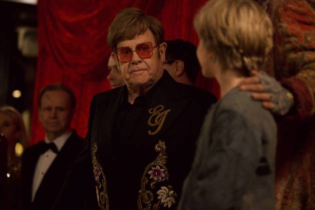 Royal Variety Performance 2024 London, UK. Elton John, Simon Lipkin and Jack Philpott at the Royal Variety Performance 2024. Royal Albert Hall. 22nd November 2024. LMK430-S221124-001 Anfisa Polyushkevych Landmark Media