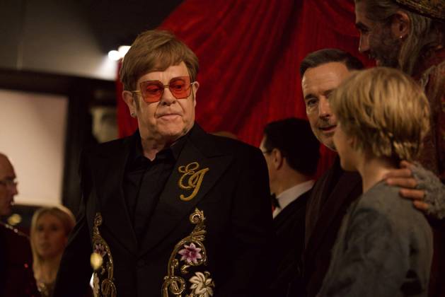 Royal Variety Performance 2024 London, UK. Elton John, David Furnish, Simon Lipkin and Jack Philpott at the Royal Variety Performance 2024. Royal Albert Hall. 22nd November 2024. LMK430-S221124-001 Anfisa Polyushkevych Landmark Media