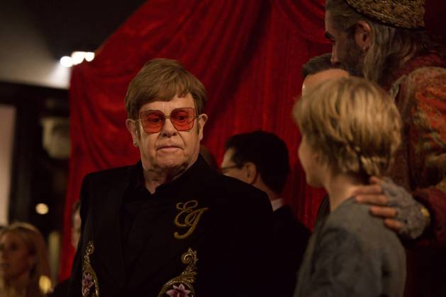 Royal Variety Performance 2024 London, UK. Elton John, Simon Lipkin and Jack Philpott at the Royal Variety Performance 2024. Royal Albert Hall. 22nd November 2024. LMK430-S221124-001 Anfisa Polyushkevych Landmark Media