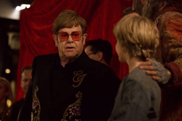 Royal Variety Performance 2024 London, UK. Elton John, Simon Lipkin and Jack Philpott at the Royal Variety Performance 2024. Royal Albert Hall. 22nd November 2024. LMK430-S221124-001 Anfisa Polyushkevych Landmark Media